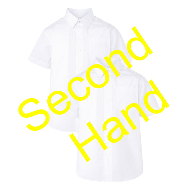 2nd Hand Boys White Short Sleeve Shirt (x1)