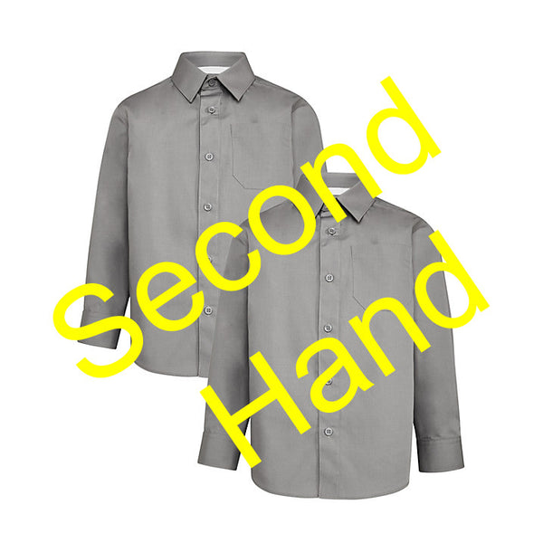 2nd Hand Boys Grey Long Sleeve Shirt (x1)